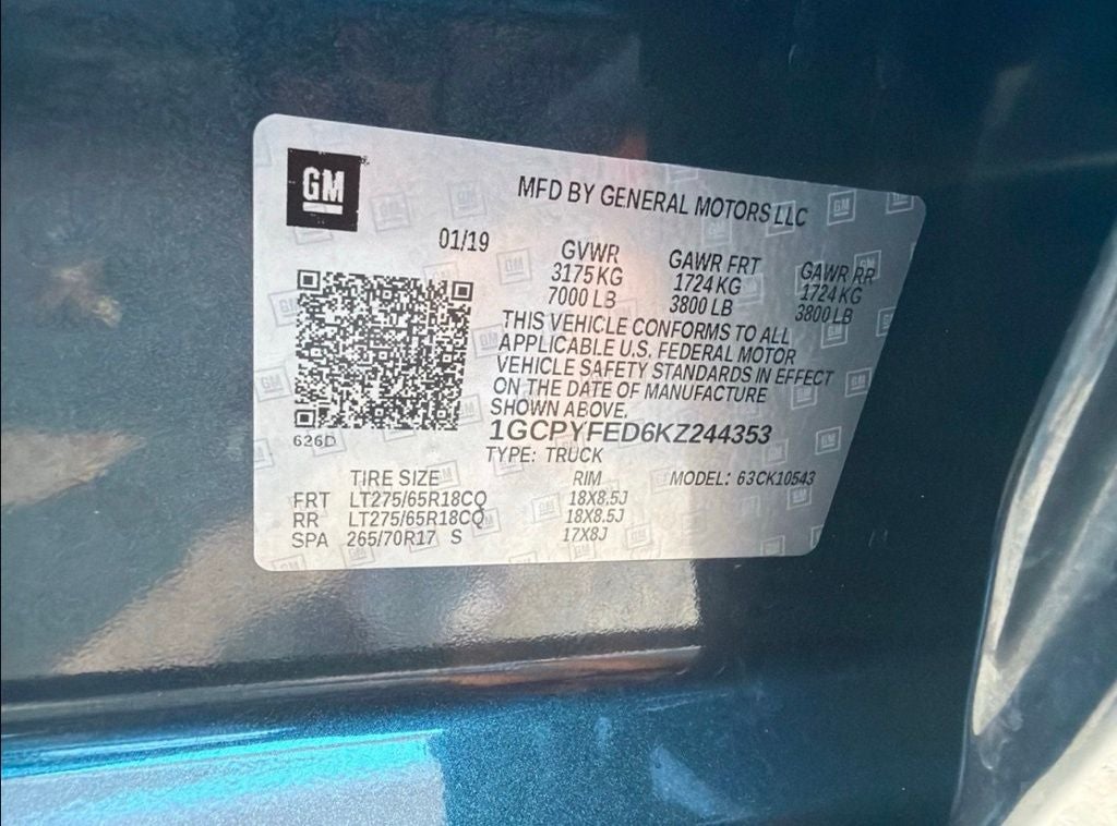 2019 Chevrolet Silverado 1500 LT Trail Boss