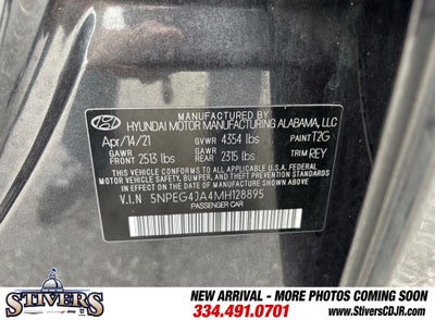 2021 Hyundai Sonata SE