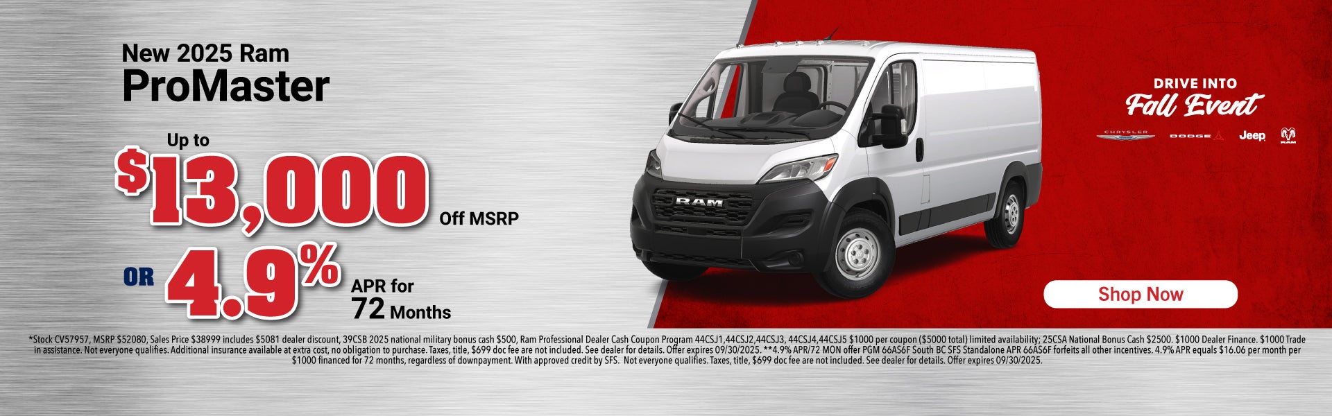 New 2025 Ram ProMaster